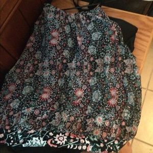 Multi colored tankini top